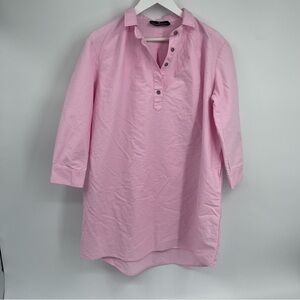 Tuckernuck Pomander Place Polly Shirt Dress Pink Woman’s Size M